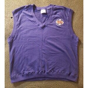 Vintage Super Bowl XXXV Cotton Sweater Vest Mens XL Ravens Giants Tampa 2001